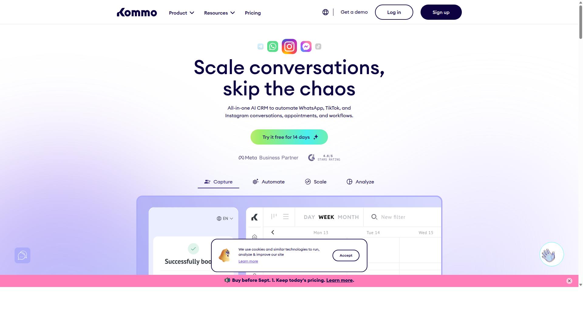 Kommo website